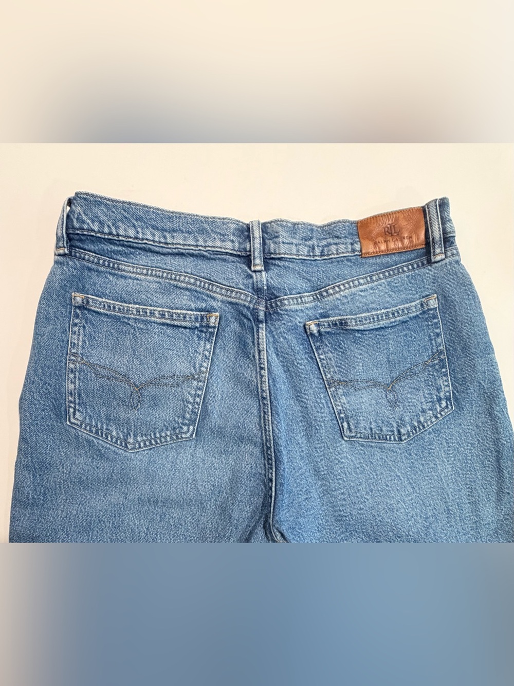 Lauren Ralph Lauren Classic Straight Leg Jeans Size 10 Medium Wash Denim